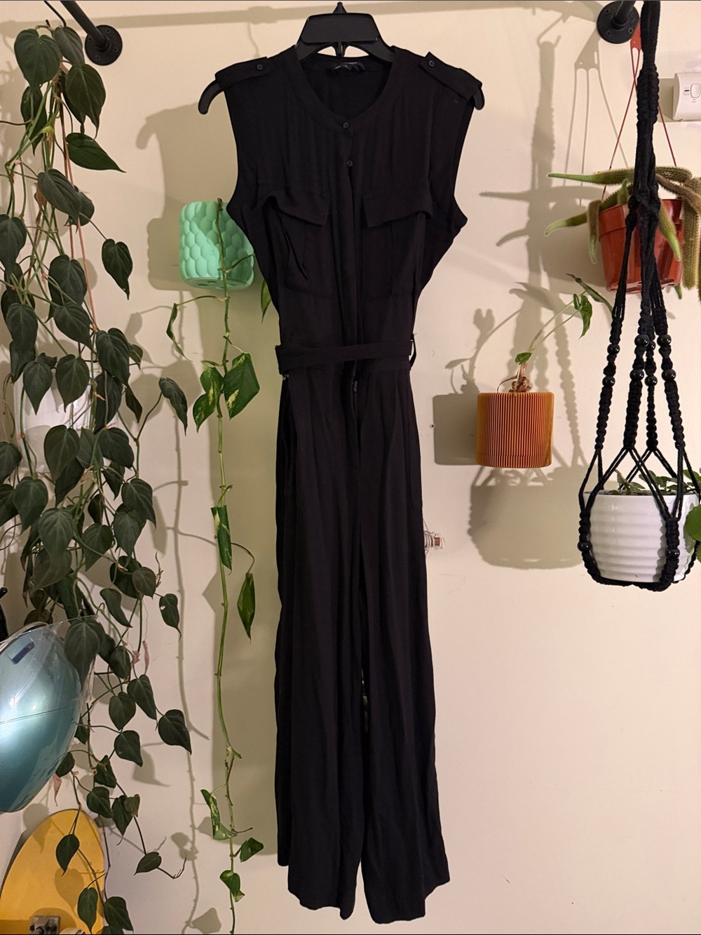 Simply Vera Vera Wang Black Maxi Jumpsuit Dress